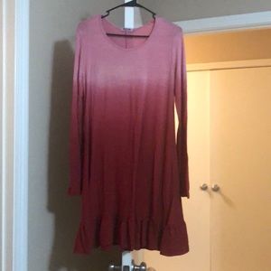Red Faded Dress